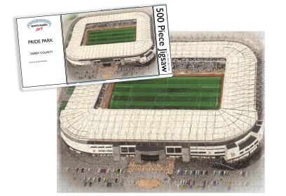 Derby County FC Pride Park Stadium Art Jigsaw Puzzle